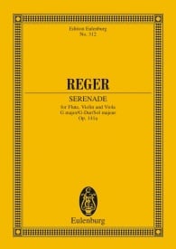 Reger: Trio G major Opus 141a (Study Score) published by Eulenburg